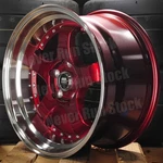 Mst MT-07 18X9.5 5X114.3 +20 Gloss Red Machine Lip Rivet Spokes Wheels Set New. Price: $987.00.