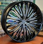 24" Inch Black & Machined Velocity VW36 6X139.7 6X5.5 Wheels Rims Elure 055 New. Price: $1699.80.