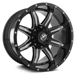 Off-road XF-215 Wheel 20X9 (12, 8X165.1, 125.2) Black Single Rim New. Price: $431.70.