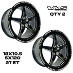 Vms Racing V-star Race Track Rims Wheels Set 18X10.5 5X120 27 6.75 Bs New. Price: $399.95.