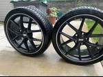 Genuine Bbs Ci-r 20" Flow-formed Wheels & Continental DWS06 Staggered Set Used. Price: $3000.00.