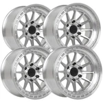 (set 4) Lock Off-road Baja 17X8 5X4.5" +40MM Machined Wheels Rims 17" Inch New. Price: $1152.00.