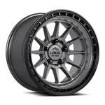 17X9 Lock Off-road Baja Matte Grey With Black Ring Wheel 6X135 (-12MM) New. Price: $288.00.