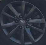 2015 Town And Country Oe Wheel 17X6-1/2 10 Spoke Black Chrysler Used. Price: $217.30.
