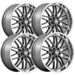 (set Of 4) Us Mags U139 Santa Cruz 22X9 5X5" +15MM Gunmetal Wheels Rims 22" Inch New. Price: $2132.00.