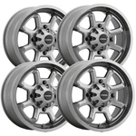 (set Of 4) Vision Utv 415 Bomb 14X7 4X110 +2.5MM Gunmetal Wheels Rims 14" Inch New. Price: $430.96.