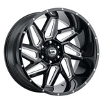 Vision 361 Spyder 20X9 5X127 Offset 10 Gloss Black Milled Spokes (quantity 1) New. Price: $358.04.