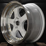 Mst MT-07 18X9.5 5X114.3 +20 Candy White Lip Gold Rivet Spoke Sport Wheels New. Price: $987.00.