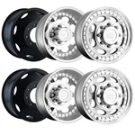 (SET-6) Vision 181Z Hauler Dually 19.5X6.75 8X6.5 102MM Machined Wheels New. Price: $2250.00.