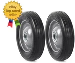(2-PACK) Ar-pro 6 X 1.5 Flat Free Solid Rubber Wheel Assemblies Replacement New. Price: $27.99.