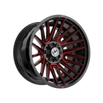 Off-road XF-234 Gloss Black & Red Machined 22X12 8X165.1/8X170 125.2 Hub Used. Price: $403.17.