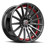 SPEC-1 Wheels Rim SP-69 17X7.5 5X108/5X114.3 ET42 73.1CB Gloss Black & Red New. Price: $279.47.