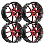 (SET-4) SPEC-1 SP-71 17X8 5X114.3/5X4.5 42MM Black Red Wheels Rims Inch New. Price: $668.97.
