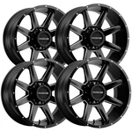 (4) Raceline 954M Stryker 22X12 8X6.5" -44MM Black/milled Wheels Rims 22" Inch New. Price: $959.96.