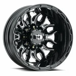 Vision Wheel Korupt 17X6.5 8X6.5 -143.35MM Gloss Black/milled 410-7681GBMSR New. Price: $356.04.