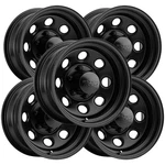 (set 5) Black Rock 997B Soft 8 15X7 6X5.5" +0MM Gloss Wheels Rims New. Price: $586.95.