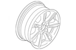 Genuine Bmw Wheel Alloy 36-11-6-759-841 New. Price: $612.75.