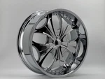 24" Eco Wheels Style 810 24X10 Chrome Finish Lug 6X139.7 Et +35 #12 New. Price: $1595.00.
