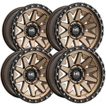 (set 4) Hardrock Off-road H106 17X9 5X5" -12MM Bronze Wheels Rims 17" Inch New. Price: $900.00.