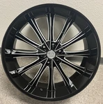 24" U2-66 Wheel 24X9.5 +30 6X139.7 C.b 78.1 Black & Milled Rim New. Price: $699.99.