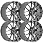 (SET-4) Fittipaldi Street FS360G 20X10 5X115 18MM Graphite Wheels Rims Inch New. Price: $956.00.