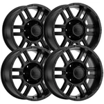 (set Of 4) Ion 179 17X8 6X5.5" +10MM Matte Black Wheels Rims 17" Inch New. Price: $725.96.