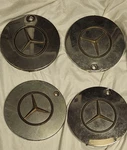 Mercedes W126 R107 Centra 16 15" Chrome Wheel Star Caps 560 450SL Sel 75-89 Used. Price: $150.00.