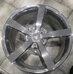 08-12 Corvette C6 Rear Wheel Rim Chromed Aluminum 5 Spoke 19X10 2432-S Used. Price: $265.00.