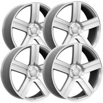 (set Of 4) Replica FR37 Texas Edition 22X9 6X5.5" +31MM Silver Wheels Rims New. Price: $1325.96.