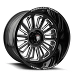 20X12 American Truxx AT1916 Butcher Black/milled Wheel 6X5.5 (-25MM) New. Price: $462.40.