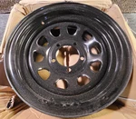 (qty 1) Vision D-window 84H5785NS Black Steel Wheel Rim 15X7 5X139.7 -6MM New. Price: $62.09.