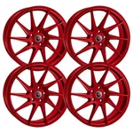 (SET-4) Revolution Racing RR31 17X7.5 5X114.3 40MM Candy Red Wheels Inch New. Price: $773.00.