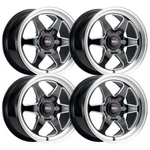 (SET-4) Weld Ventura Drag 17X10 6X135 Black 42MM Wheels Rims Inch New. Price: $1900.00.