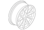 Genuine Bmw Wheel Alloy 36-11-6-785-257 New. Price: $644.77.