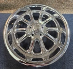 (qty 1) Us Mags Chrome Plated U110 Rambler 10-SPOKE Wheel, 17X7 5X120.65 1MM New. Price: $205.91.