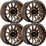 (SET-4) Impact Offroad 884 17X9 6X139.7 0MM Bronze Black Wheels Rims Inch New. Price: $866.40.