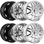 (set 6) 22" Inch Cali Off-road 9115D Invader Dually 8X200 Chrome Wheels Rims New. Price: $4141.94.