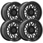 (set Of 4) Pro Comp PA202 Basecamp 17X8 5X4.5" +20MM Matte Black Wheels Rims New. Price: $906.96.
