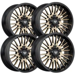(set Of 4) Rock Forged FF55 20X10 6X135/6X5.5" -19MM Bronze Wheels Rims 20" Inch New. Price: $1250.96.