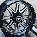 20" Black Machined Lonestar Outlaw Wheels 20X9 6X5.5 0MM Fit Chevy Gmc Ram 1500 New. Price: $1029.00.