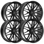 Staggered-fittipaldi FS372B 22X9,22X10.5 5X120 20MM Gloss Black Wheels Rims New. Price: $1846.00.