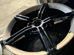 2020-2024 Porsche Taycan Wheel 21X9.5 Gold Pockets 5X130MM, Offset 60 Remanufactured. Price: $1100.00.