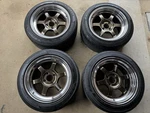 Jdm Lightweight Rays TE37V Spec-sr Wheels With Yokohama Advan Tires 7. No Used. Price: $3694.04.