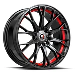 SPEC-1 Wheels Rim SP-59 17X7.5 5X114.3/5X120 ET42 73.1CB Gloss Black & Red New. Price: $279.47.
