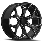 22X10 Replica F01 (F-150 Shelby Supersnake) 6X135 +25 87.1 Black Milled Wheel New. Price: $350.00.