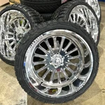 New 24X12 American Force Lexar Wheels 6X139 Polish W/33 35125024 Tires. Price: $5799.00.