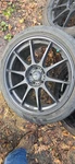 Konig Dekagram Wheels 19X8.5 (43, 5X114.3, 73.1) Black Rims Set Of Used. Price: $608.00.
