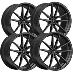 (set Of 4) Konig Oversteer 17X8 5X100 +45MM Gloss Black Wheels Rims 17" Inch New. Price: $1070.96.