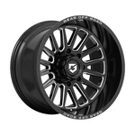 Gear Road 764BM 20X10 8X170 125.2 Hub -19 Offset Black Wheel Rim New. Price: $332.16.