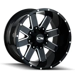 17X9 Ion 141 Gloss Black Milled Wheel 5X5/5X5.5 (18MM) New. Price: $260.10.